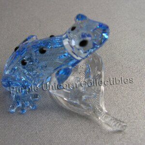 Swarovski Crystal SCS 2009 Gorilla Event Blue Dart Frog ~ SIGNED by Designer